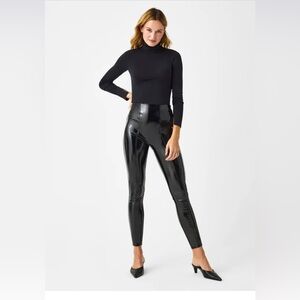 SPANX faux patent leather leggings. Super sexy.  Size M